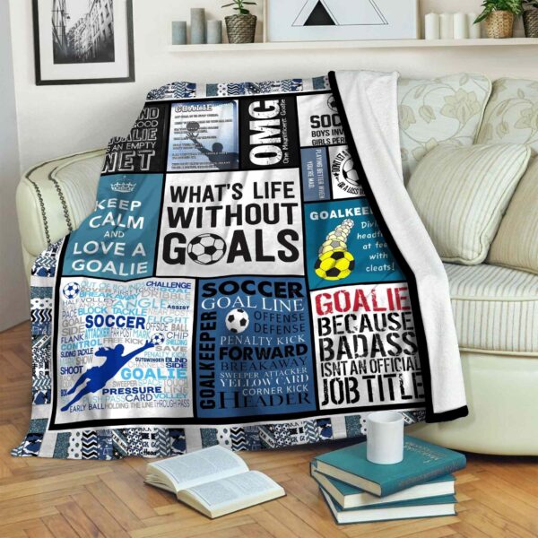 Soccer Fleece Blanket Sherpa Blanket