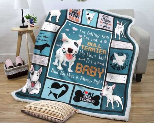 Terrier Life Is Better With Bull Terrier Fleece Blanket Sherpa Blanket