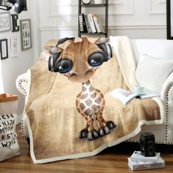 Giraffe Fleece Blanket Sherpa Blanket
