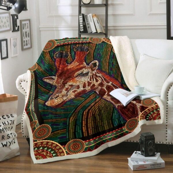Giraffe Fleece Blanket Sherpa Blanket