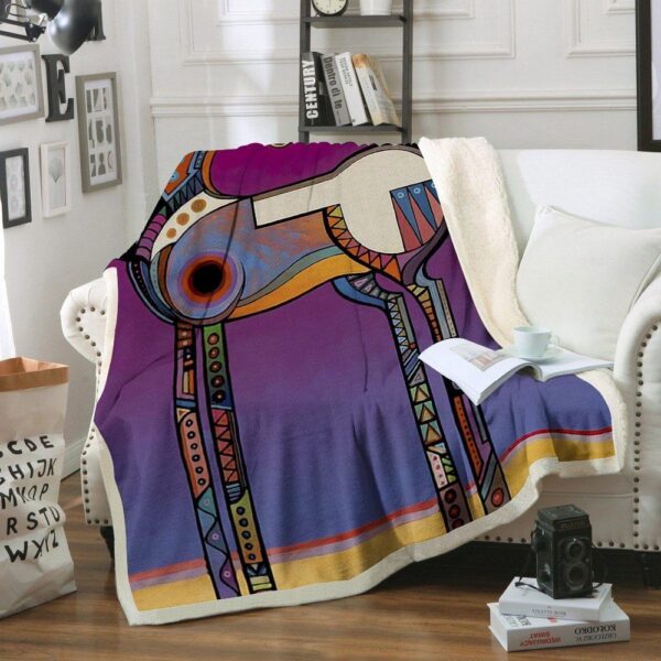 Horse Fleece Blanket Sherpa Blanket