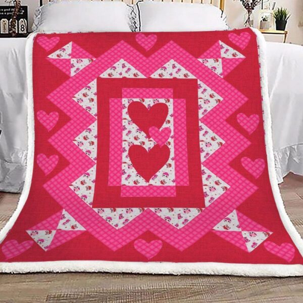 Valentines Day Fleece Blanket Sherpa Blanket