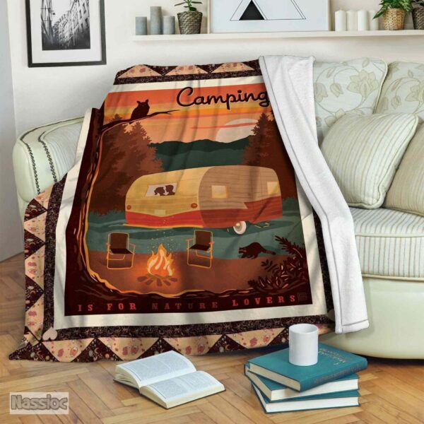Camping Fleece Blanket Sherpa Blanket