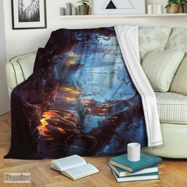 Halloween Fleece Blanket Sherpa Blanket