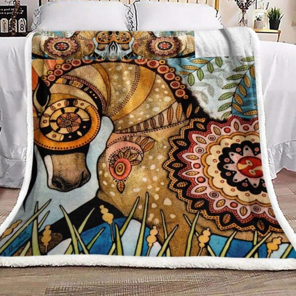Horse Fleece Blanket Sherpa Blanket