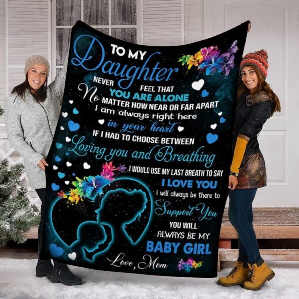To My Daughter Love You Forever Fleece Blanket Sherpa Blanket