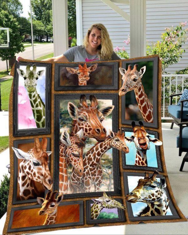 Giraffe Fleece Blanket Sherpa Blanket