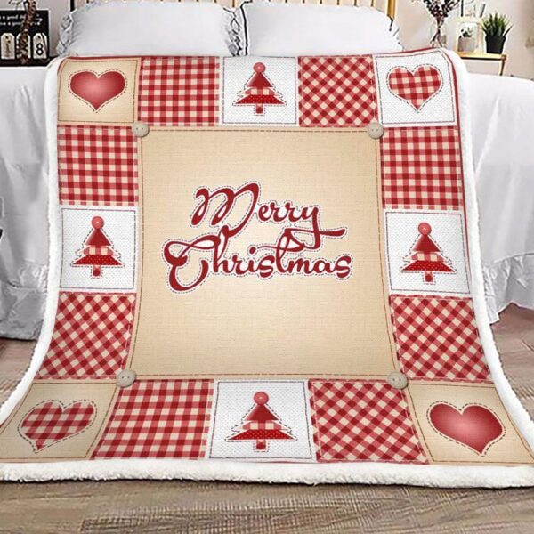 Merry Christmas Fleece Blanket Sherpa Blanket