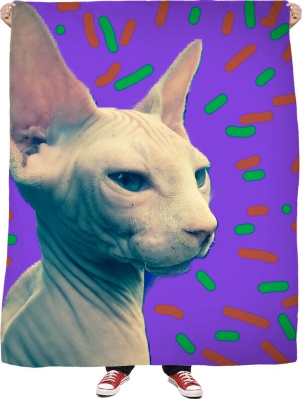 Sphynx Fleece Blanket Sherpa Blanket