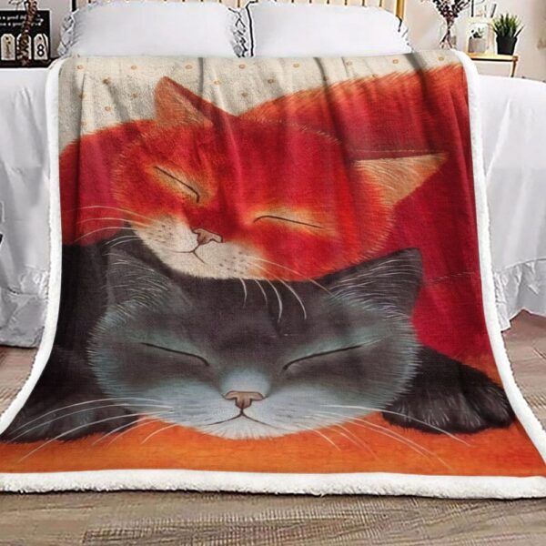 Cat Fleece Blanket Sherpa Blanket