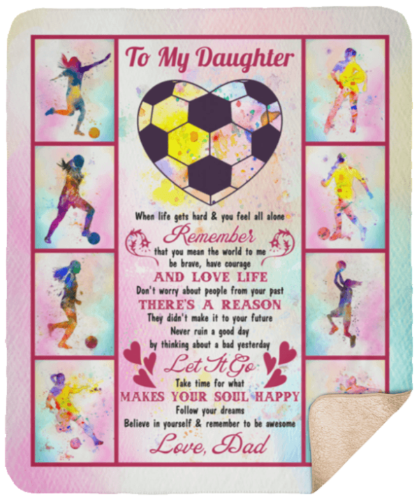 Soccer Fleece Blanket Sherpa Blanket