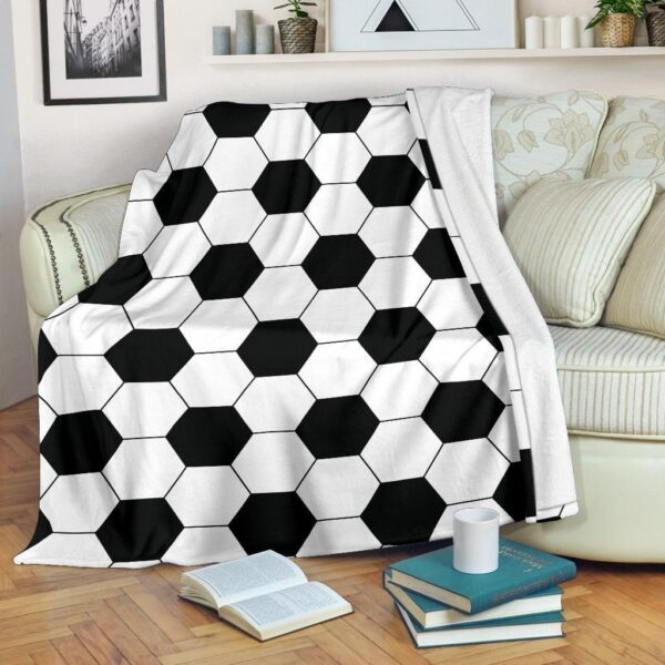 Soccer Fleece Blanket Sherpa Blanket