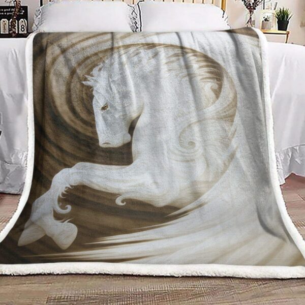 Horse Fleece Blanket Sherpa Blanket