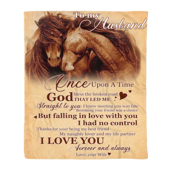Horse Fleece Blanket Sherpa Blanket