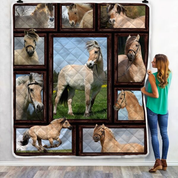 Fjord Horse Fleece Blanket Sherpa Blanket