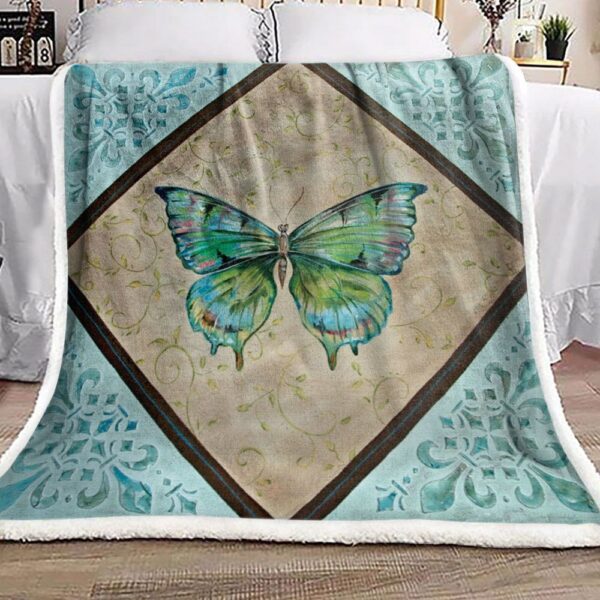 Butterfly Fleece Blanket Sherpa Blanket