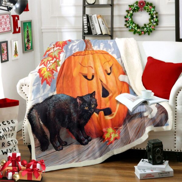 Cat Fleece Blanket Sherpa Blanket