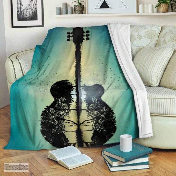 Guitar Fleece Blanket Sherpa Blanket