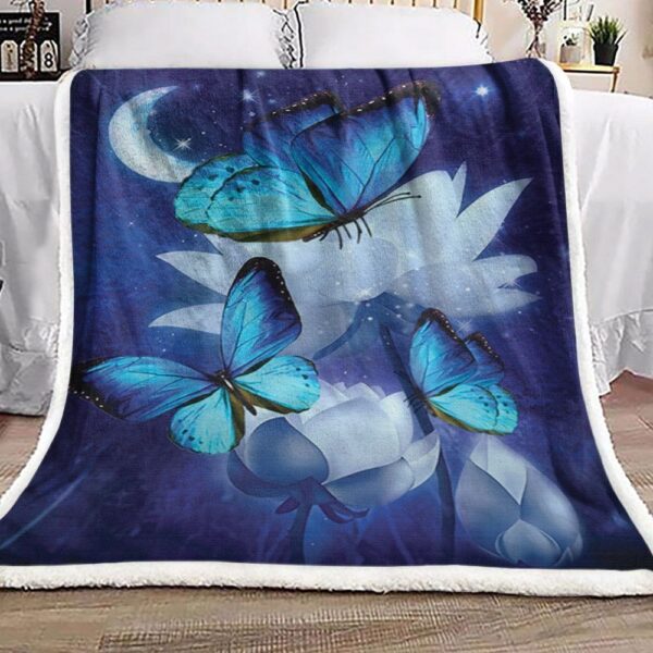Butterfly Fleece Blanket Sherpa Blanket