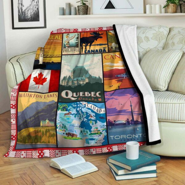 Canada Fleece Blanket Sherpa Blanket