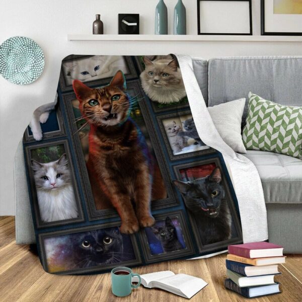 Cat Fleece Blanket Sherpa Blanket