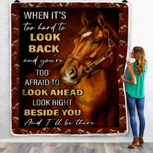Horse Fleece Blanket Sherpa Blanket