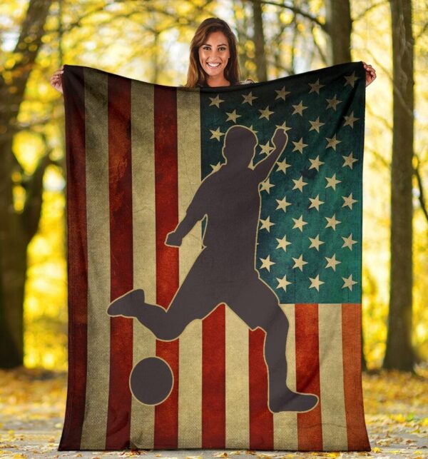 Soccer Fleece Blanket Sherpa Blanket