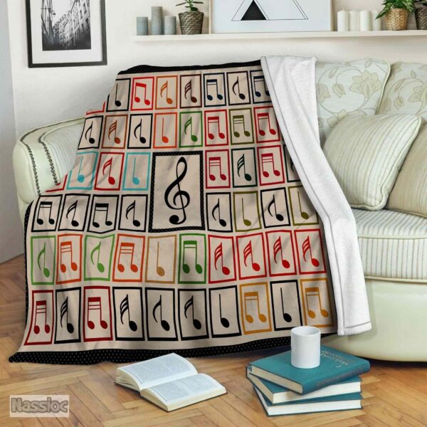 Piano Fleece Blanket Sherpa Blanket