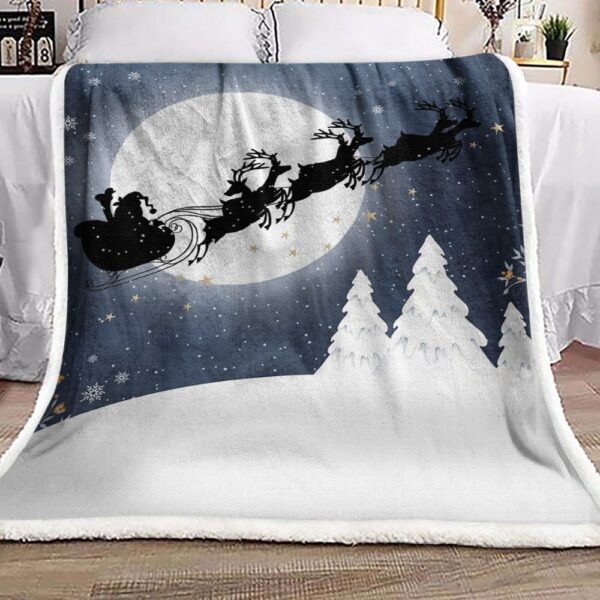 Merry Christmas Fleece Blanket Sherpa Blanket