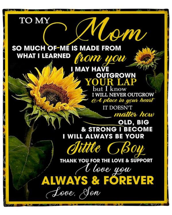 To my Mom Fleece Blanket Sherpa Blanket
