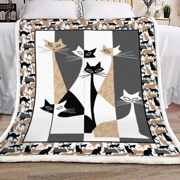 Cat Fleece Blanket Sherpa Blanket