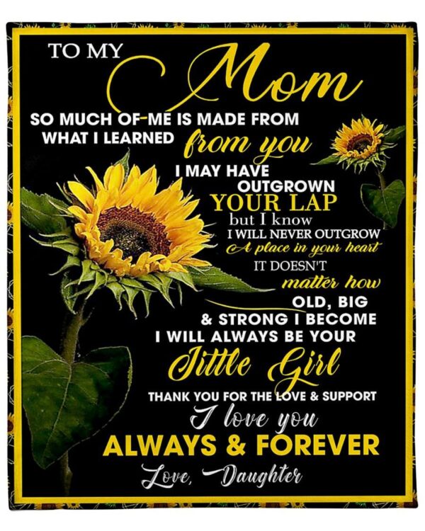 To my Mom Fleece Blanket Sherpa Blanket