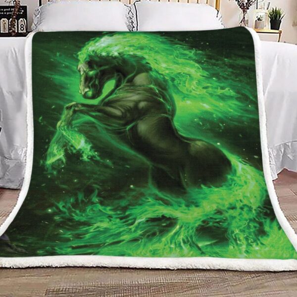 Horse Fleece Blanket Sherpa Blanket