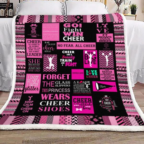 Cheerleading Fleece Blanket Sherpa Blanket