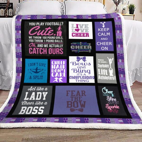 Cheerleading Fleece Blanket Sherpa Blanket