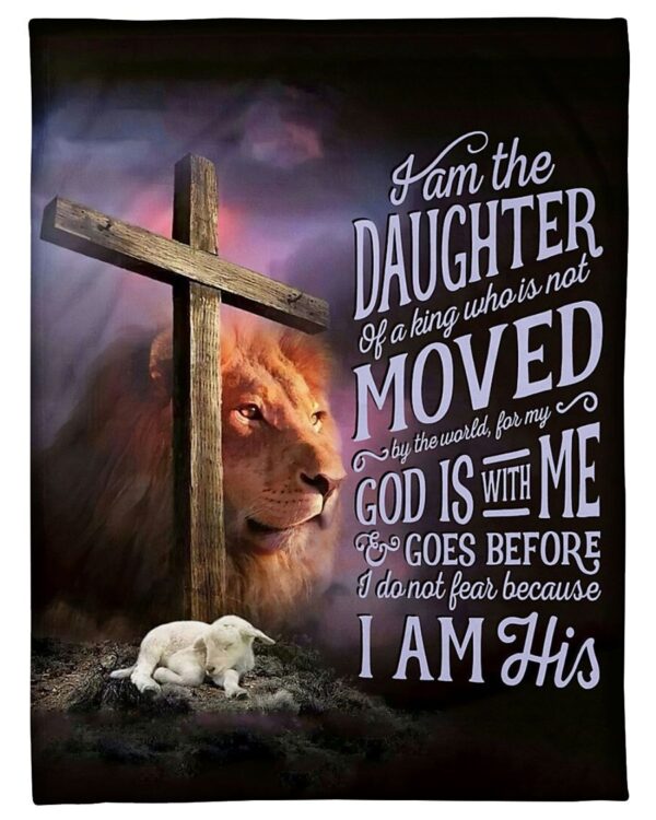 God I Am The Daughter Of The King Fleece Blanket Sherpa Blanket