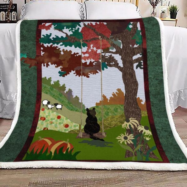 Cat Fleece Blanket Sherpa Blanket