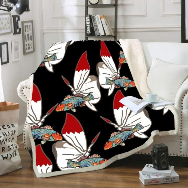 Mysterious Butterfly Fleece Blanket Sherpa Blanket
