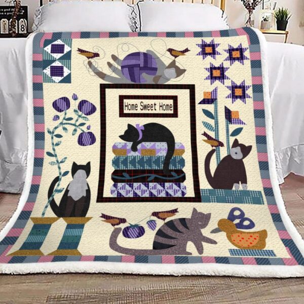 Cat Fleece Blanket Sherpa Blanket