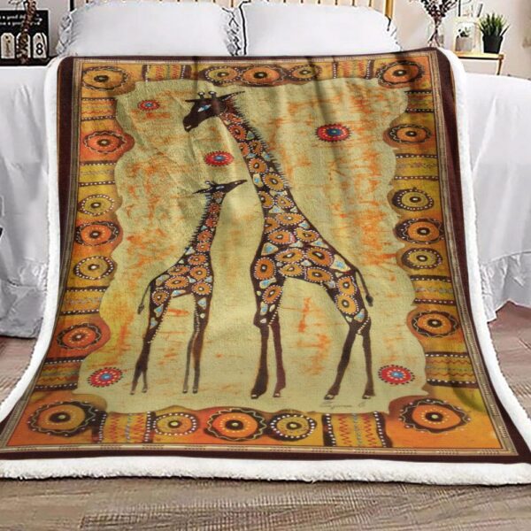 Giraffe Fleece Blanket Sherpa Blanket