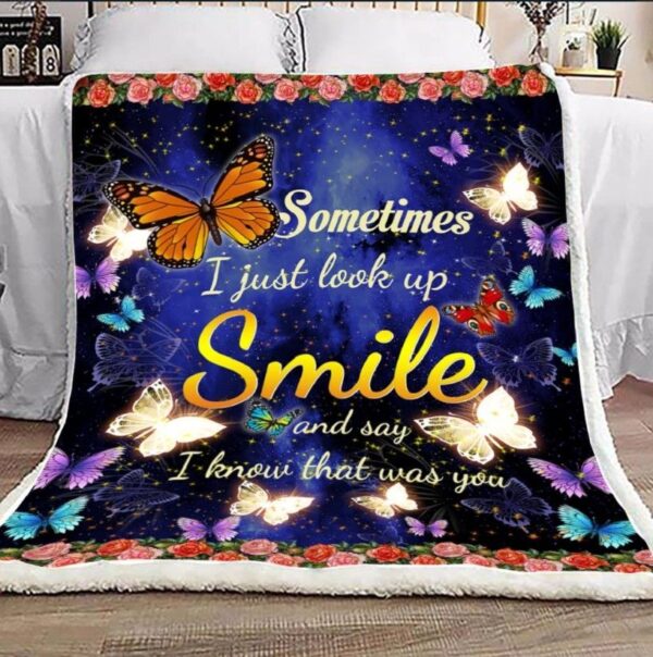 Butterfly Fleece Blanket Sherpa Blanket