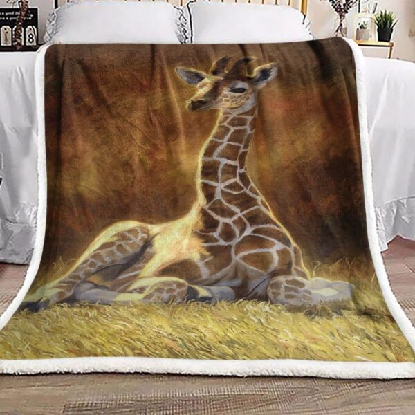 Giraffe Fleece Blanket Sherpa Blanket