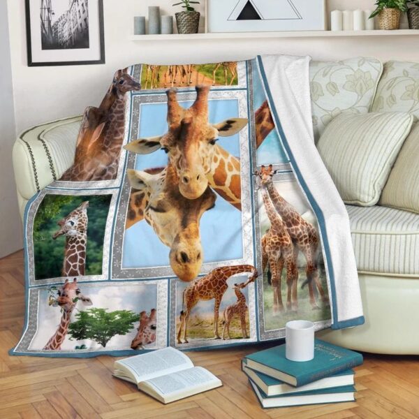 Giraffe Fleece Blanket Sherpa Blanket