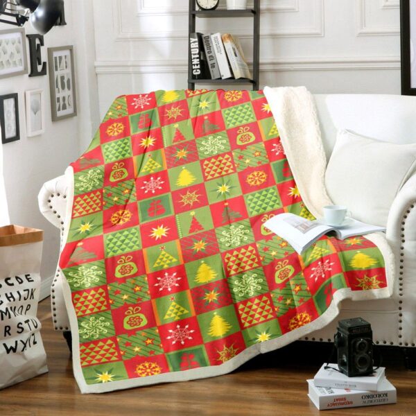 Christmas Fleece Blanket Sherpa Blanket