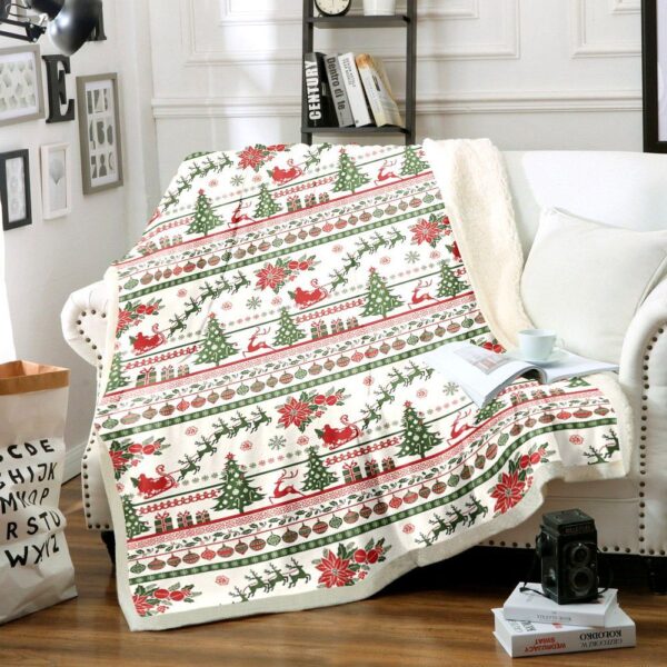 Christmas Fleece Blanket Sherpa Blanket
