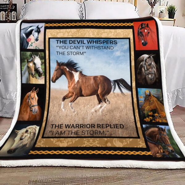 Horse Fleece Blanket Sherpa Blanket