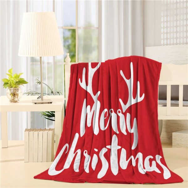 Merry Christmas Fleece Blanket Sherpa Blanket