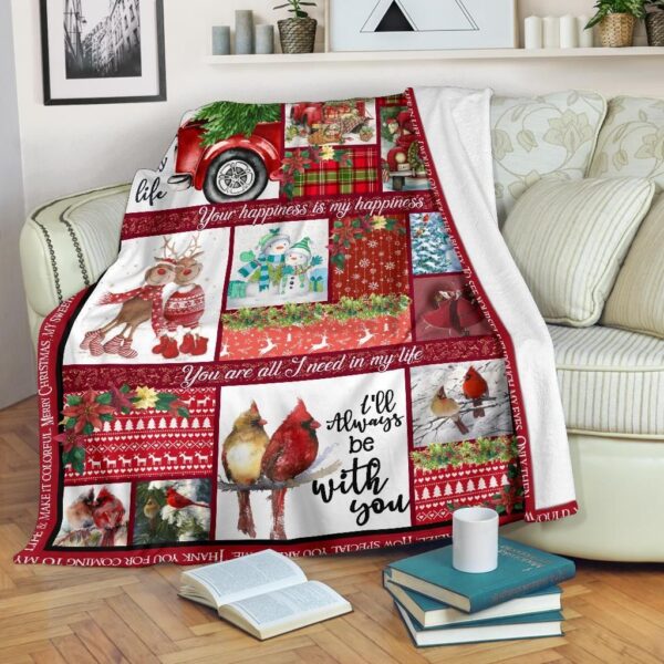 Christmas Gift To My Husband Fleece Blanket Sherpa Blanket