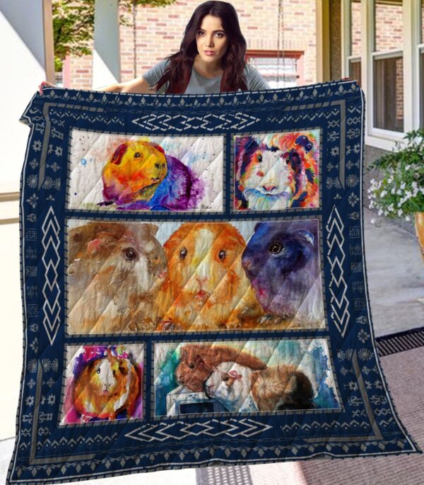 Guinea Pig 3 Fleece Blanket Sherpa Blanket