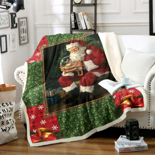 Santa Claus Fleece Blanket Sherpa Blanket